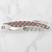 Gedroogd rood groen en beige vlecht patroon kurkentrekker (Voorkant)