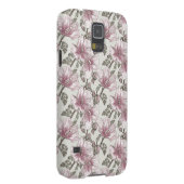 Gedroogd Roze Hibiscus Flowers Patroon Case-Mate Samsung Galaxy Hoesje (Back/Rechts)