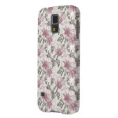 Gedroogd Roze Hibiscus Flowers Patroon Case-Mate Samsung Galaxy Hoesje (Achterkant Links)