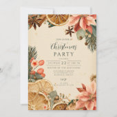  gedroogd Sinaasappel vrolijk kerstfeest Kaart (Voorkant)