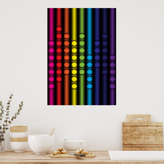 Gedroogd spectrum poster (Keuken)