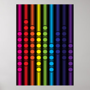 Gedroogd spectrum poster