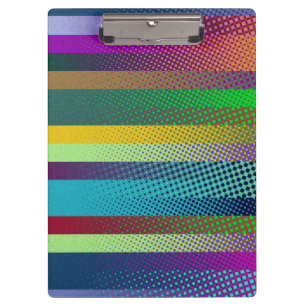 Gedroogd Stripes Patroon gekleurd + uw ideeën Klembord