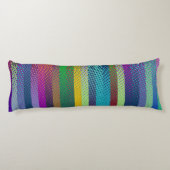 Gedroogd Stripes Patroon gekleurd + uw ideeën Lichaamskussen (Achterkant)