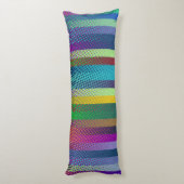 Gedroogd Stripes Patroon gekleurd + uw ideeën Lichaamskussen (Achterkant (Verticaal))