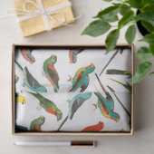 Gedroogd van wolkleurige tropische waterverven tissuepapier (Geschenk)