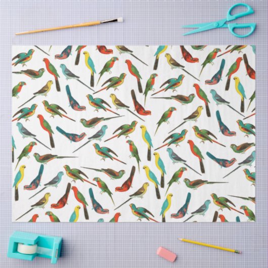 Gedroogd van wolkleurige tropische waterverven tissuepapier (Craft)