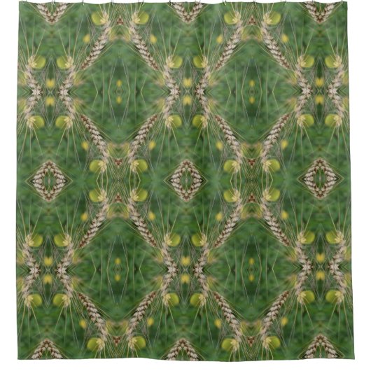 gedroogd zomergras Abstract patroon Douchegordijn (Voorkant)