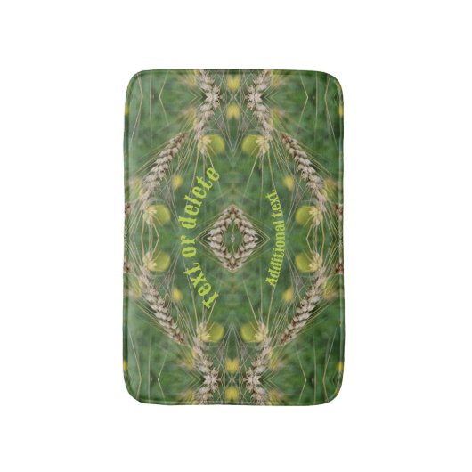 Gedroogd zomergras gepersonaliseerd badmat (Voorkant Verticaal)