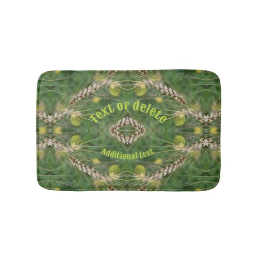 Gedroogd zomergras gepersonaliseerd badmat (Voorkant)