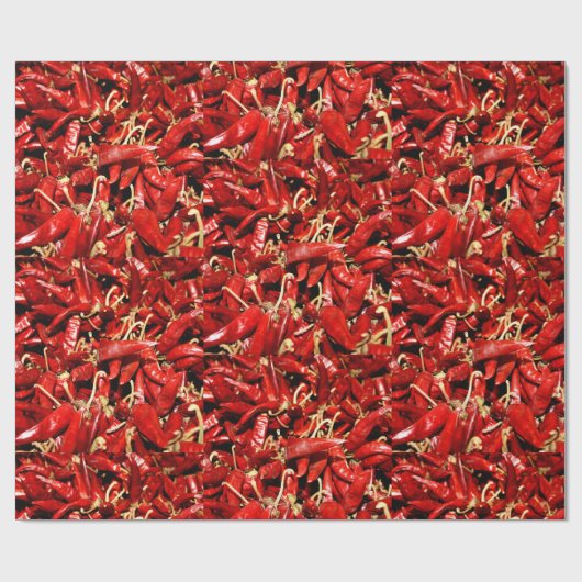 Gedroogd Zuidwest-rood-Chili-smakerspapier Cadeaupapier (Vlak)