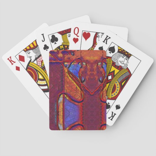 Gedroogde Aarde Pokerkaarten (Achterkant)