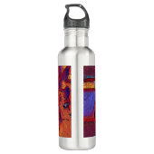 Gedroogde aarde waterfles  (Achterkant)