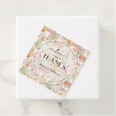 Gedroogde Bladeren Bloemen Bruidsmeisjesfeest Bedankjes Labels (In situ)