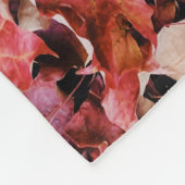 Gedroogde bladeren fleece deken (Hoek)