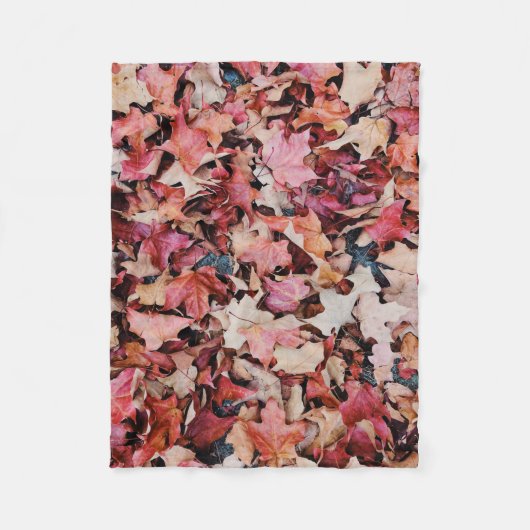 Gedroogde bladeren fleece deken (Voorkant)