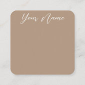 gedroogde bloem | Boho | esthetisch | Visitekaartj Vierkante Visitekaartje (Achterkant)