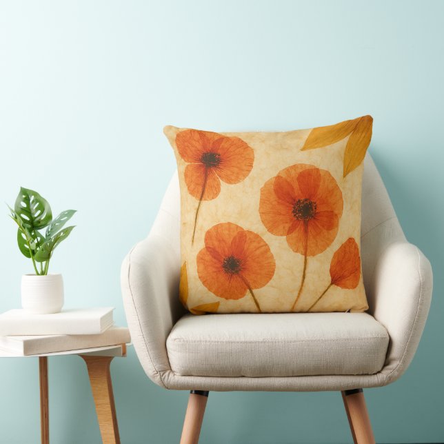 Gedroogde Bloem Herbarium Decoratie Kussen (Stoel)