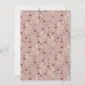 Gedroogde bloem wilde bloemen Herfst Baby Shower I Kaart (Achterkant)