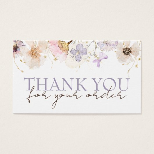 Gedroogde bloemen dank je korting op de kaart (Voorkant)