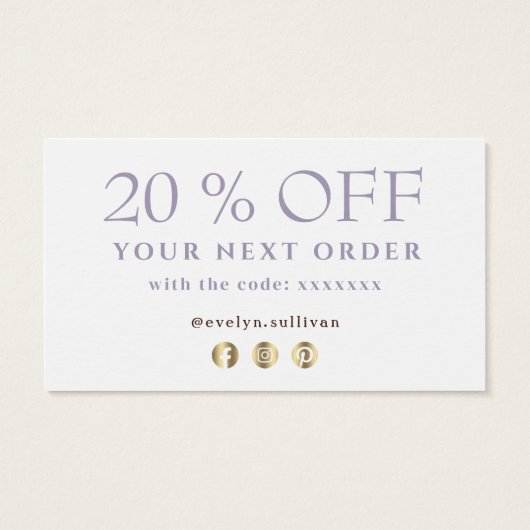 Gedroogde bloemen dank je korting op de kaart (Achterkant)