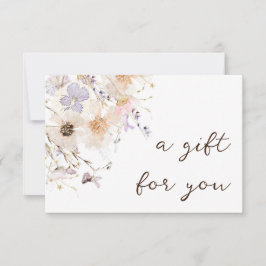 Gedroogde bloemen elegant cadeaubon