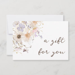Gedroogde bloemen elegant cadeaubon