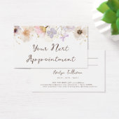 Gedroogde bloemen elegante afsprakenkaart visitekaartje (Bureau)