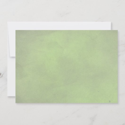 Gedroogde bloemen en pampas gras, groen save the date (Achterkant)