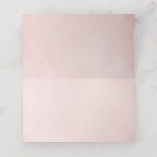 Gedroogde bloemen en pampas gras met een zachte ro plaatskaartje (Binnenkant ongevouwen)