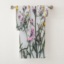 GEDROOGDE BLOEMEN ESTHETISCHE BLOEMEN WILDBLOEM BAD HANDDOEK