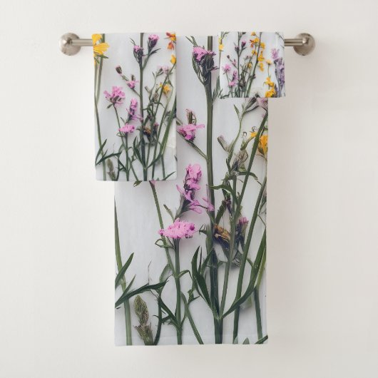 GEDROOGDE BLOEMEN ESTHETISCHE BLOEMEN WILDBLOEM BAD HANDDOEK (Insitu)