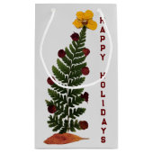 Gedroogde Bloemen Kerstboom - Y -Gift Bag Klein Cadeauzakje (Achterkant)