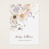 Gedroogde bloemen ketting display kaart (Voorkant)