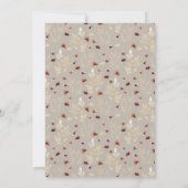 Gedroogde bloemen najaar Herfst Baby shower Kaart (Achterkant)