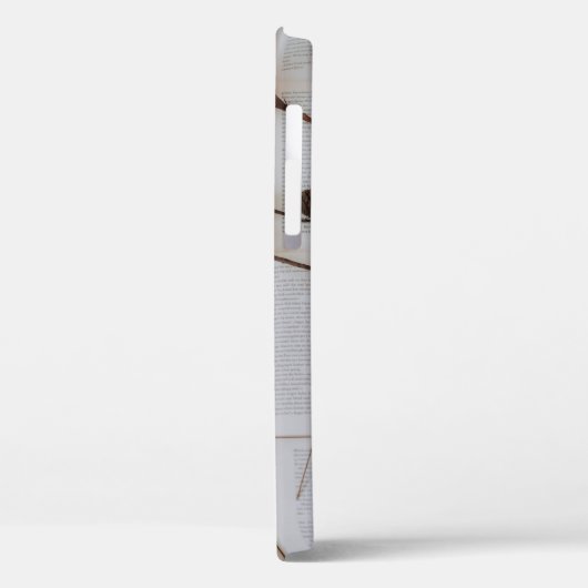 Gedroogde bloemen op boeken Case-Mate iPhone case (Achterkant / Links)