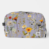  gedroogde bloemen Patroon Vrouwelijk Monogram Toilettasje (Voorkant)