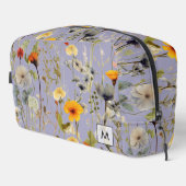  gedroogde bloemen Patroon Vrouwelijk Monogram Toilettasje (Rechterhoek)