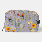  gedroogde bloemen Patroon Vrouwelijk Monogram Toilettasje (Achterkant)