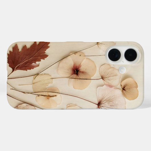  gedroogde bloemstuk Case-Mate iPhone case (Achterkant (horizontaal))