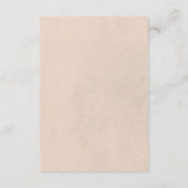 Gedroogde Boho Bloemen Lijst Blush Bruiloft Detail Informatiekaartje (Achterkant)