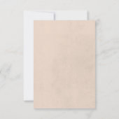 Gedroogde Boho Bloemen Lijst Bruiloft RSVP Kaartje (Achterkant)