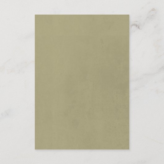 Gedroogde Boho Bloemen Lijst Sage Bruiloft Details Informatiekaartje (Achterkant)