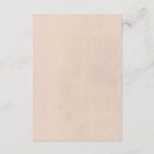 Gedroogde Boho Bloemenframe Roze Ontvangst Bruilof Informatiekaartje (Achterkant)