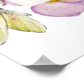 Gedroogde Boho Wildflower Baby shower Welkomstbord Poster (Hoek)