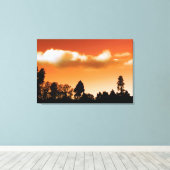 Gedroogde bomen canvas afdruk (Insitu (Houten vloer))