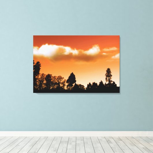 Gedroogde bomen canvas afdruk (Insitu (Houten vloer))