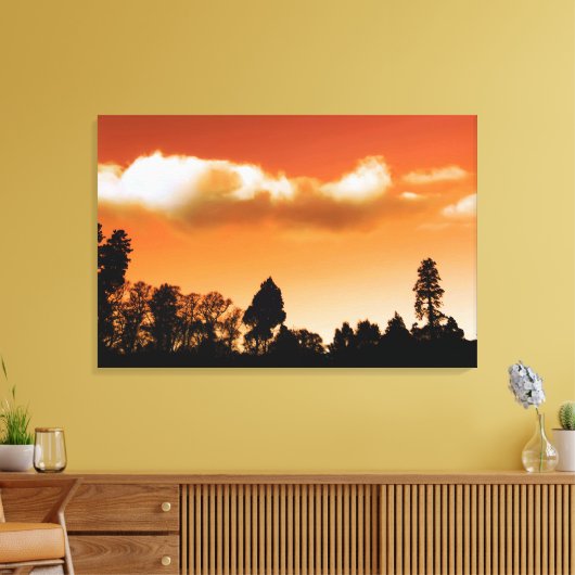 Gedroogde bomen canvas afdruk (Insitu (Woonkamer))