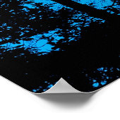 Gedroogde bomen en volle maan poster (Hoek)