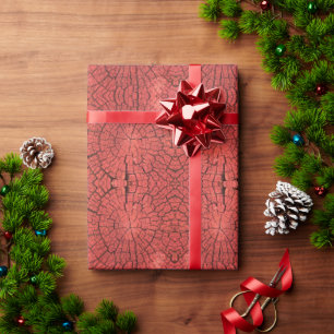 Gedroogde Boomstam Uitsnede Roze Rode Hout Foto Cadeaupapier
